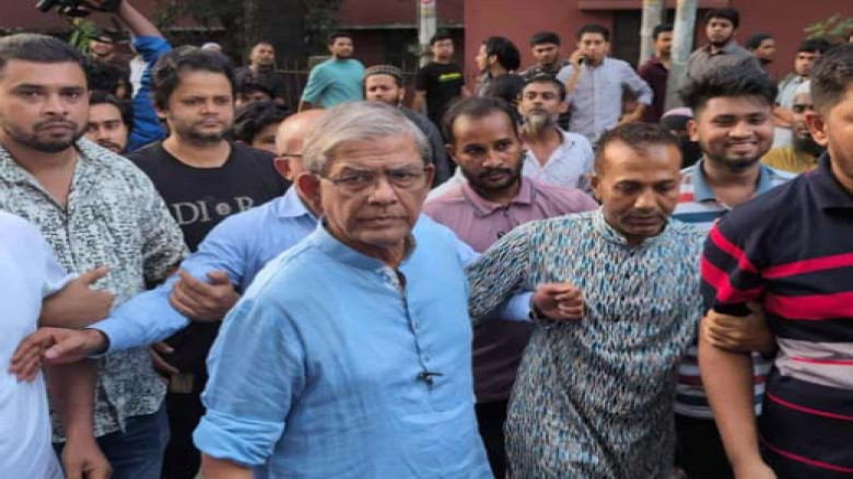 আহতদের দেখতে বার্ন ইনস্টিটিউটে মির্জা ফখরুল