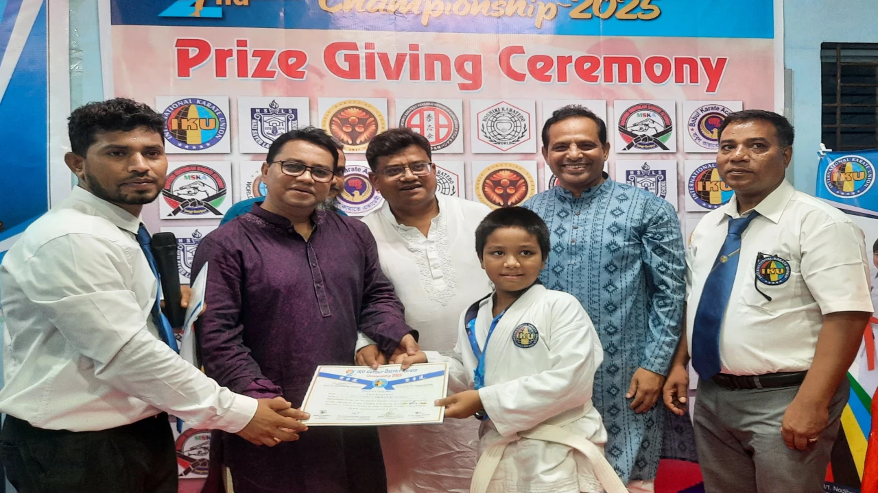 আই কে ইউ গাজীপুর জেলা কারাতে প্রতিযোগিতা অনুষ্ঠিত 