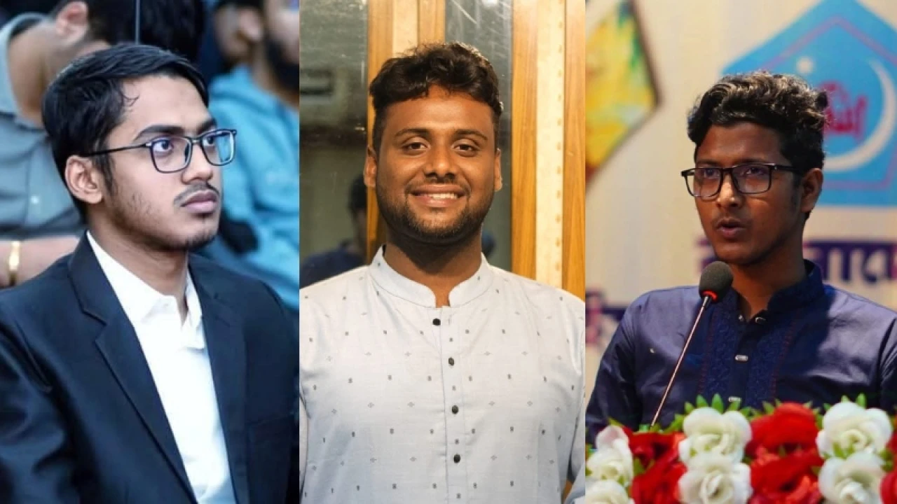 জকসু’তে জবি শিবিরের প্যানেলে শীর্ষ তিন পদে প্রার্থী রিয়াজুল-আরিফ-মাসুদ