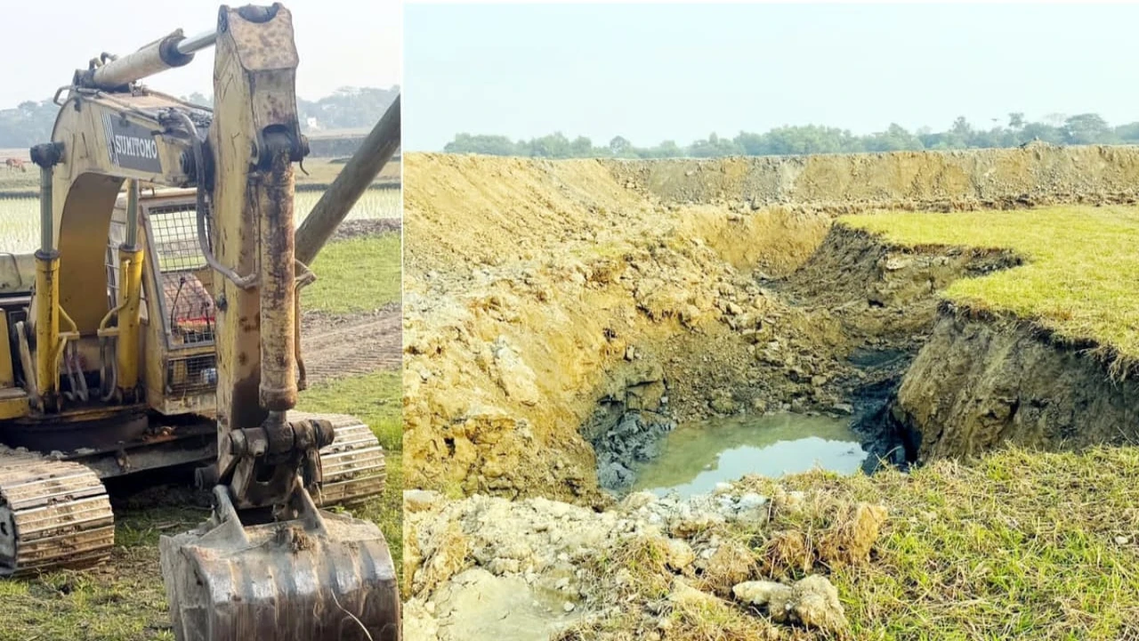 মুরাদনগরে রাতের আঁধারে কৃষিজমি সাবাড় করছে মাটি খেক...