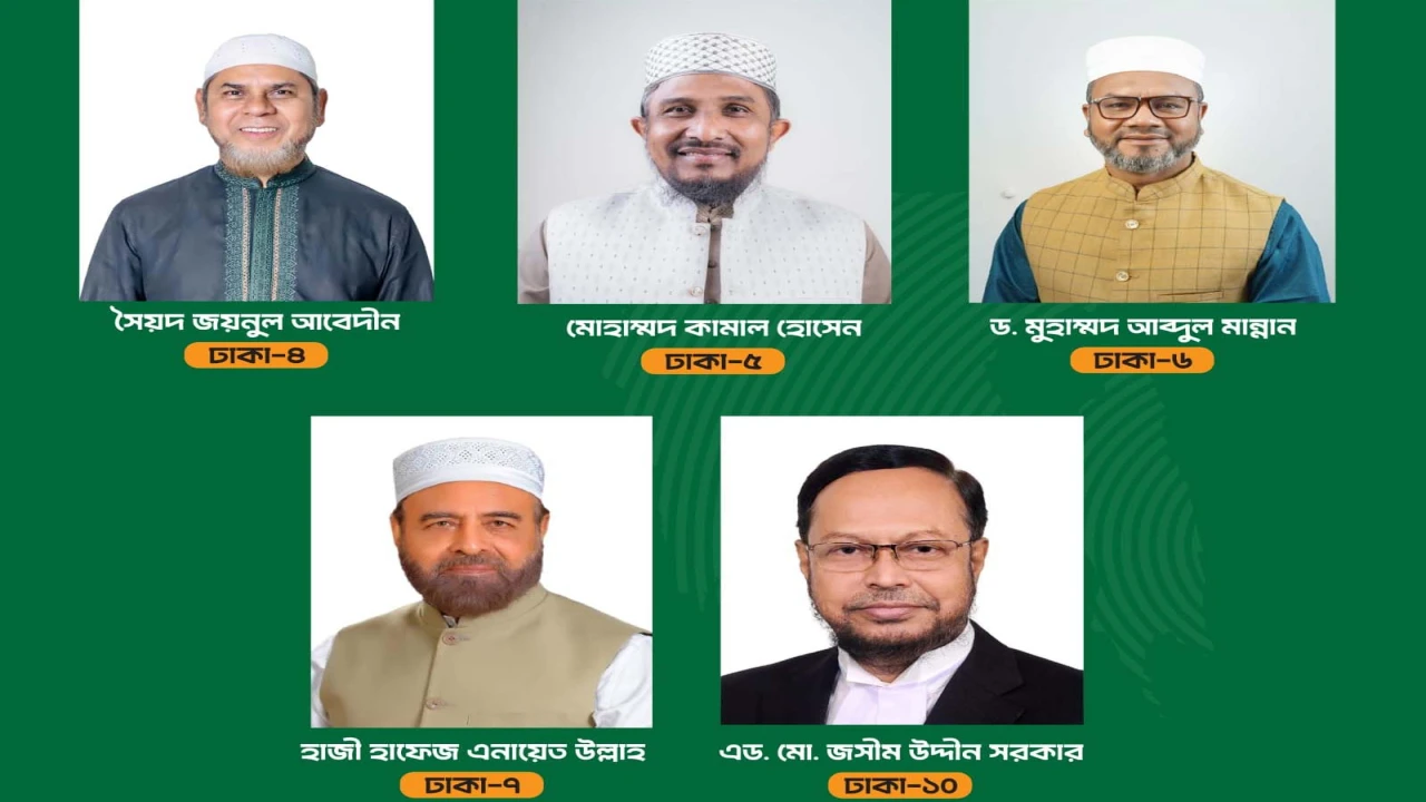 ঢাকা মহানগরী দক্ষিণে ৫ প্রার্থী পেলেন দাঁড়িপাল্লা ...