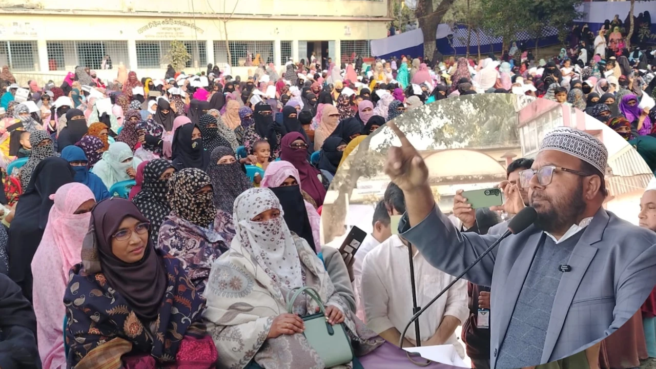 ভোলায় পৌর জামায়াতের নারী সমাবেশে ইতিহাস গড়া জনজোয়া...