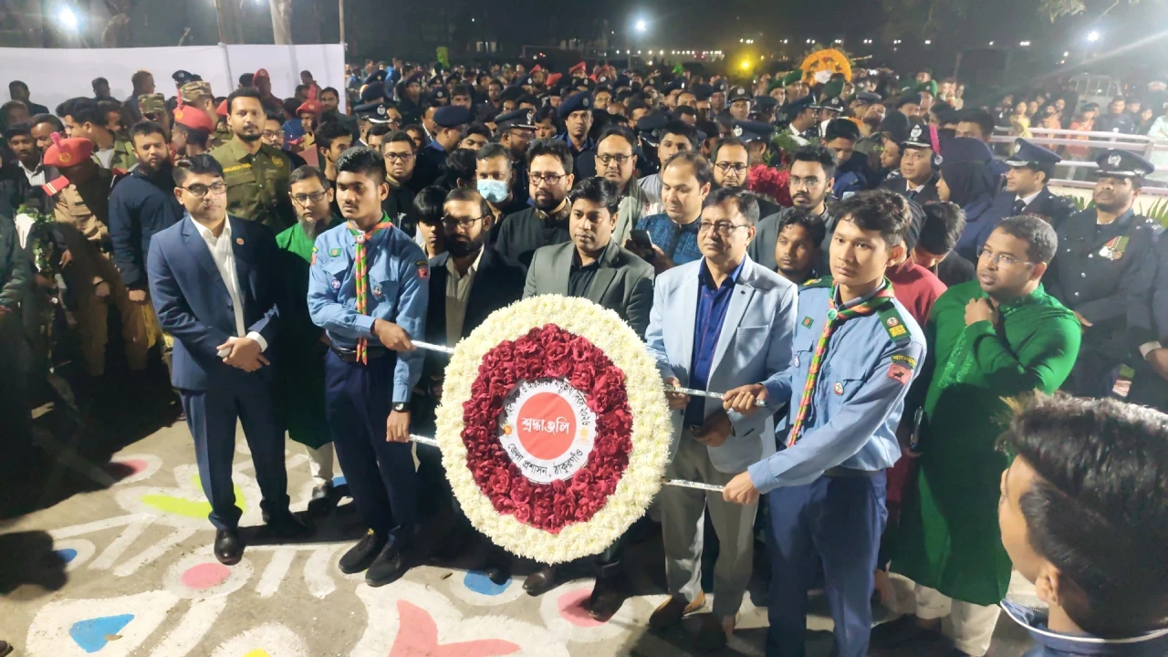 ঠাকুরগাঁওয়ে আন্তর্জাতিক মাতৃভাষা দিবস উদযাপন, প্রথ...