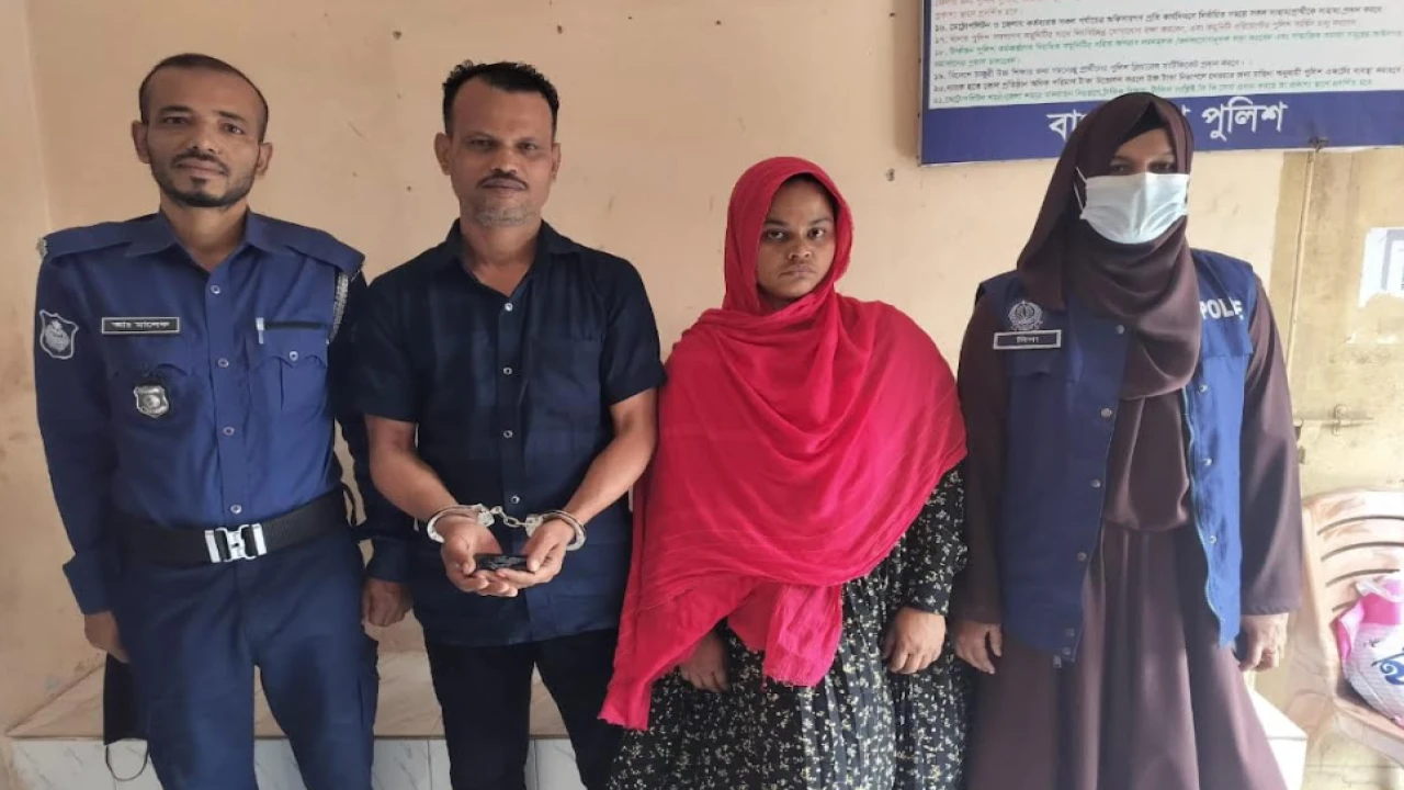 বাঙ্গরায় মাদক সম্রাট রিগ্যান রক্ষিতা ইমাসহ গ্রেফতার