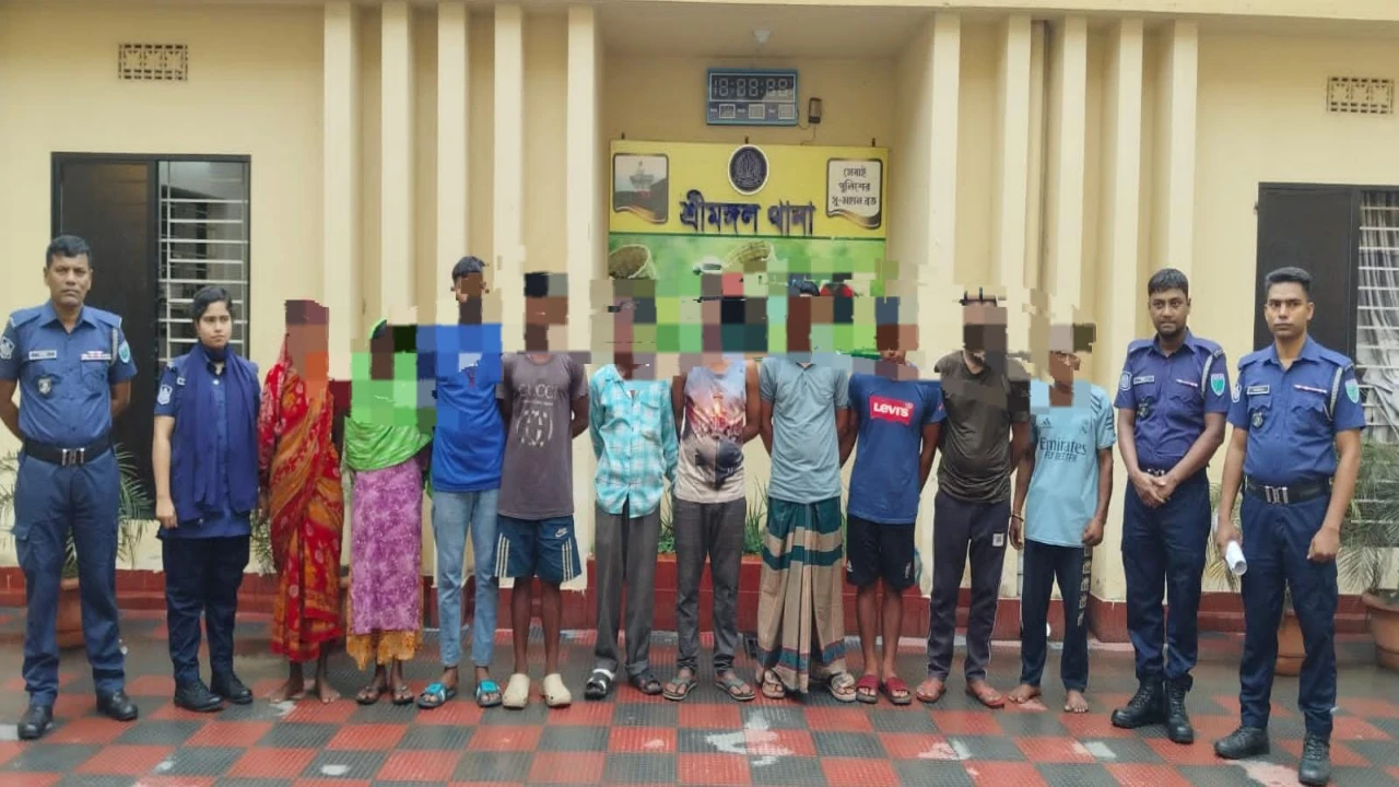 শ্রীমঙ্গলে পুলিশের অভিযানে মাদক কারবারিসহ আটক ১০, ...