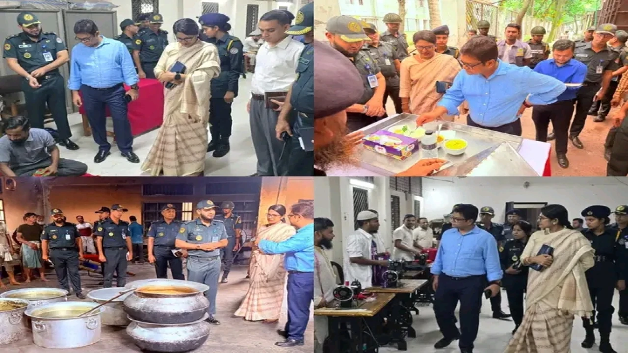 কাশিমপুর হাইসিকিউরিটি কারাগার পরিদর্শন করলেন গাজীপুরের জেলা প্রশাসক