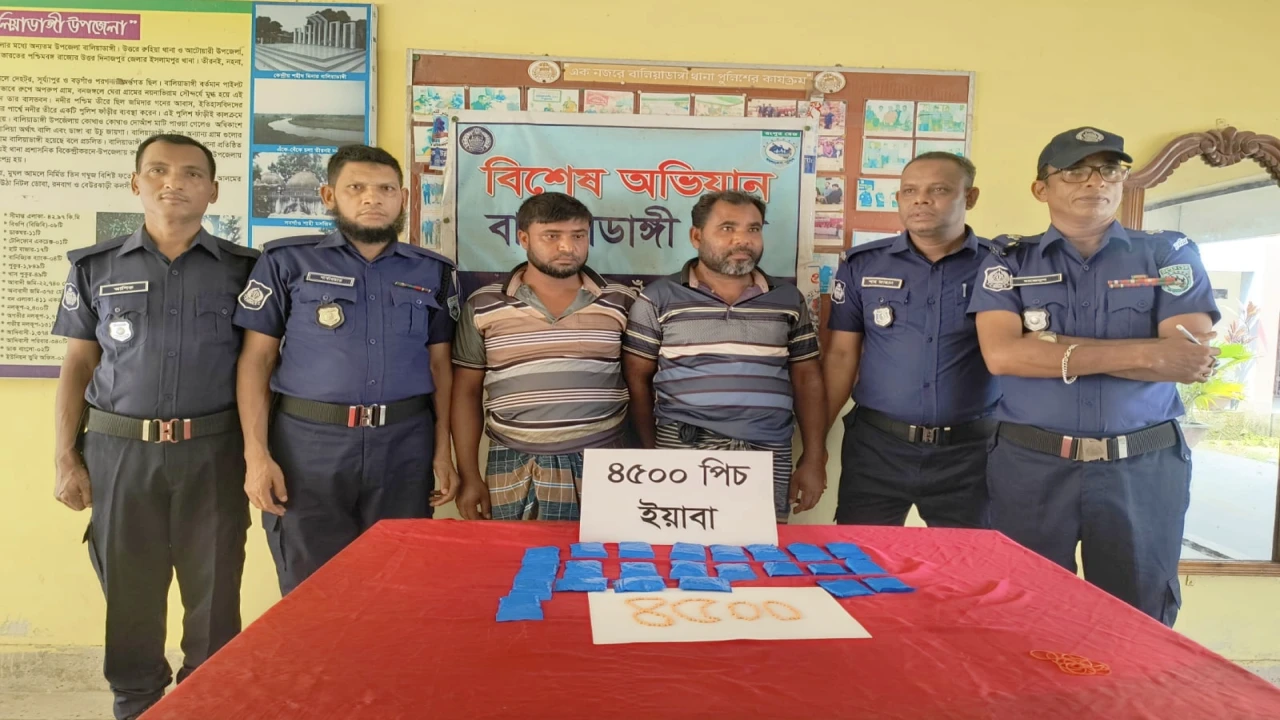 ঠাকুরগাঁওয়ে সাড়ে ৪ হাজার পিস ইয়াবাসহ গ্রেপ্তার ২