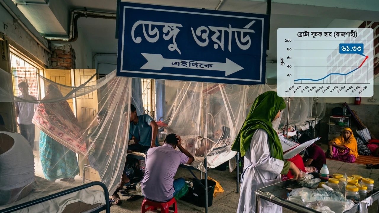 রাজশাহীতে ডেঙ্গুর ভয়াবহ ঝুঁকি, দুই মাসে 