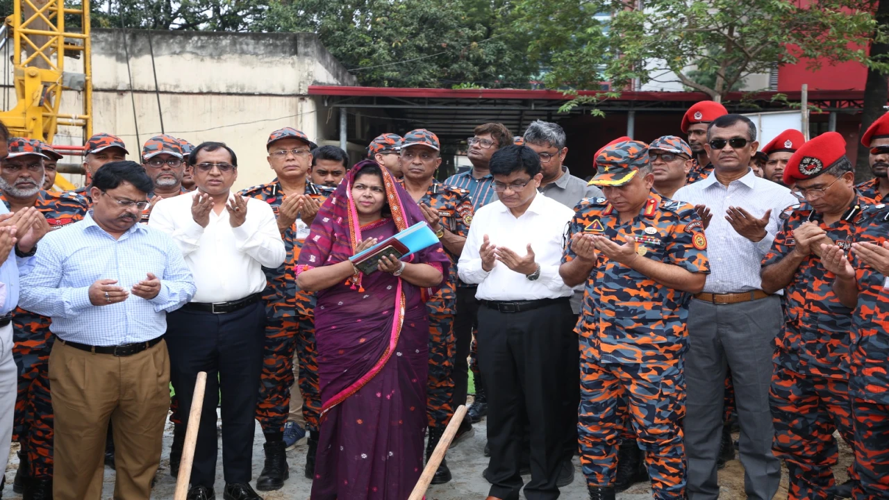 ফায়ার সার্ভিসের জন্য ১২ তলা আবাসিক ভবন নির্মাণের শুভ উদ্বোধন