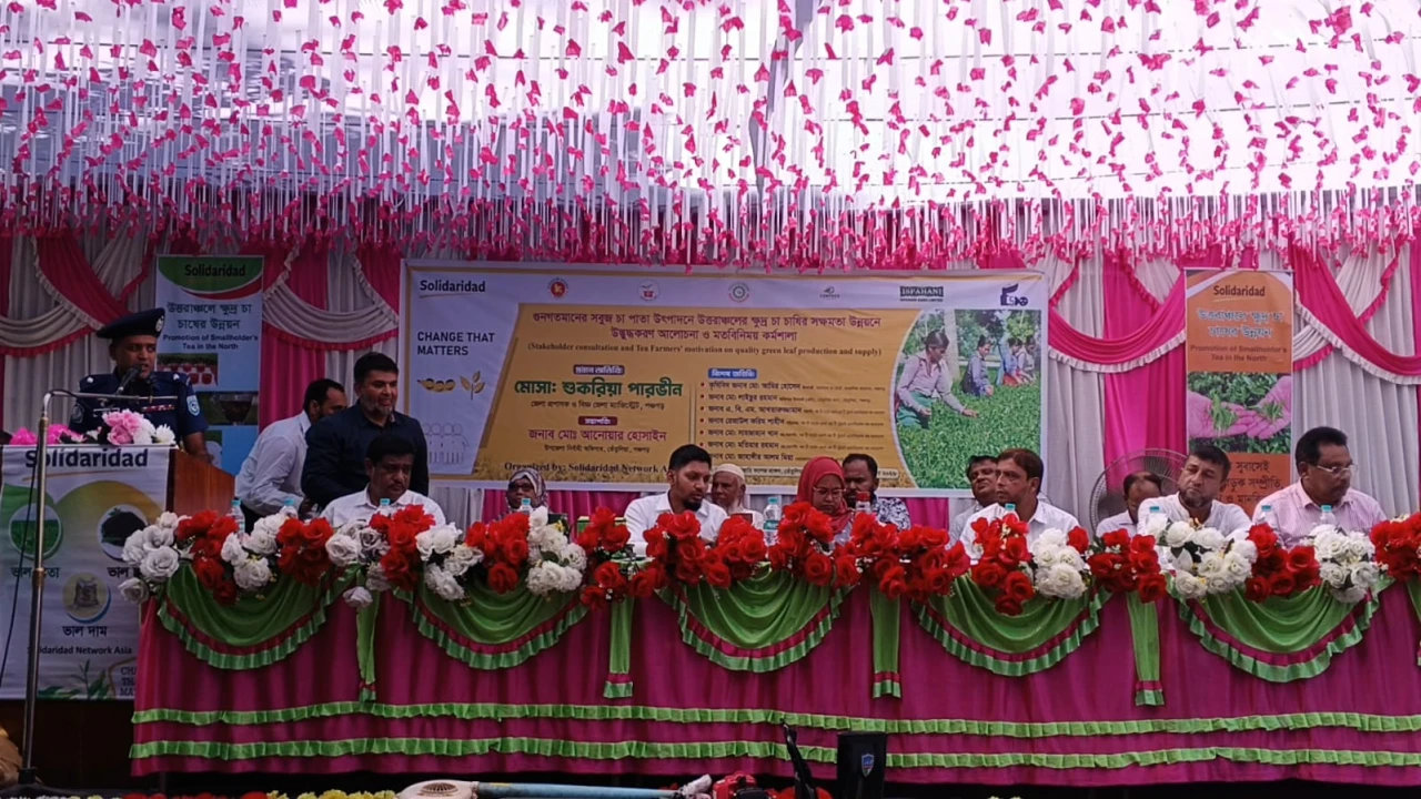 তেঁতুলিয়ায় গুণগতমানের চা পাতা উৎপাদনে ক্ষুদ্র চাষিদের সক্ষমতা উন্নয়ন কর্মশালা